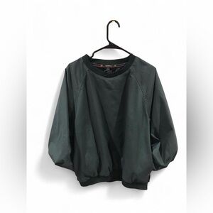 Vintage Sporty Sunice Forest Green Golf Windbreaker with pockets - Size Medium